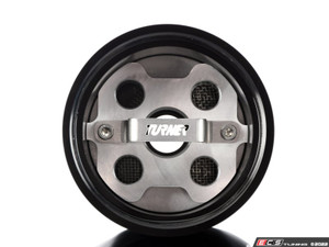 Turner Triple Baffled Power Steering Reservoir - Angled Mount