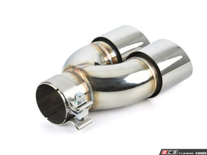 Turner Motorsport Double Wall Slash Cut Exhaust Tip - 2.75 Inlet - 3.0 OD - Stepped Right - Mirror