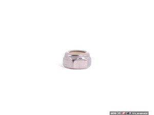 Metric Type 316 Stainless Steel Nylon-Insert Hex Locknut, M6 Size, 1mm Pitch, 10mm Width, 6mm Height