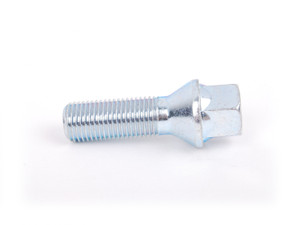 KarWerks Conical Seat M14 X 1.5 X 35 Silver Zinc Plated 17mm Bolt Head - Priced Each | KWC17D35