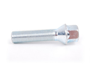 KarWerks Conical Seat M14 X 1.5 X 50 Silver Zinc Plated 17mm Bolt Head - Priced Each