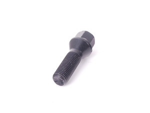 KarWerks Conical Seat M14 X 1.5 X 35 Black Zinc Plated 17mm Bolt Head - Priced Each