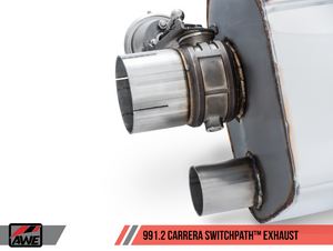 AWE Tuning 991.2 Carrera / S SwitchPath Exhaust for PSE Cars - Chrome Silver Tips