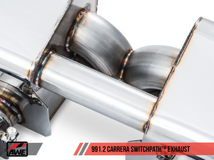 AWE Tuning 991.2 Carrera / S SwitchPath Exhaust for PSE Cars - Diamond Black Tips