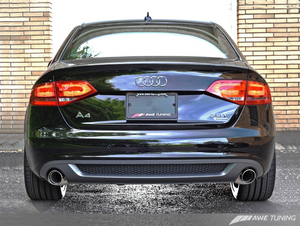 AWE Tuning A4 Touring Edition Exhaust - Dual Outlet, Diamond Black Tips