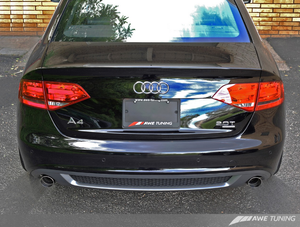 AWE Tuning A4 Touring Edition Exhaust - Dual Outlet, Diamond Black Tips