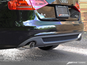 AWE Tuning A4 Touring Edition Exhaust - Dual Outlet, Diamond Black Tips