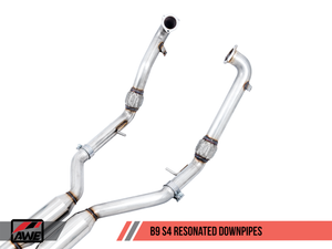AWE Tuning Audi B9 S4 Touring Edition Exhaust (Diamond Black 102mm Tips)