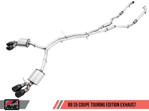AWE Tuning Audi B9 S5 Coupe Touring Edition Exhaust (Diamond Black 102mm Tips)