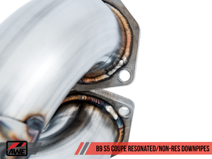 AWE Tuning Audi B9 S5 Coupe Track Edition Exhaust - Non-Resonated (Diamond Black 102mm Tips)