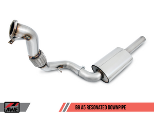 AWE Tuning B9 A5 SwitchPath Exhaust, Dual Outlet - Chrome Silver Tips (includes DP and SwitchPath Remote)