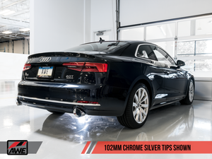AWE Tuning B9 A5 Touring Edition Exhaust, Dual Outlet - Chrome Silver Tips (includes DP)