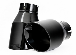 AWE Tuning Porsche 991 Turbo Performance Exhaust and High-Flow Cat Sections - With Diamond Black Quad Tips | 3015-43088