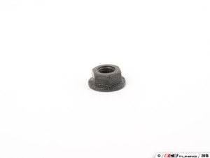 Black Zinc M6 Flanged Nut - Priced Each