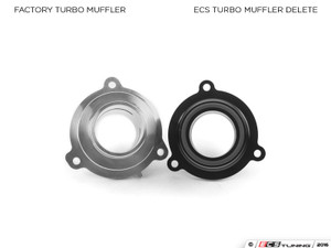 Turbo Muffler Delete Pipe - With RED Silicone Turbo Outlet Hose