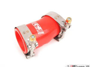 Turbo Muffler Delete Pipe - With RED Silicone Turbo Outlet Hose