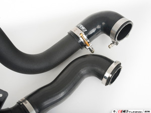 High Flow Turbo Outlet Pipe Kit - Wrinkle Black