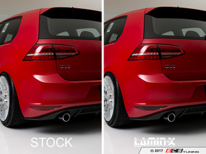 Rear Bumper Reflector Film Set - Gun Smoke