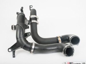 High Flow Intercooler Charge Pipe Kit - Wrinkle Black
