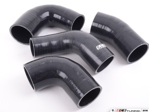 High Flow Intercooler Charge Pipe Kit - Wrinkle Black
