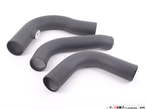 High Flow Intercooler Charge Pipe Kit - Wrinkle Black