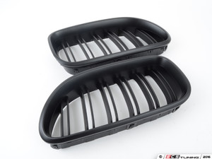 Dual Slats Blackout Grille Set - Matte Black | ES3023057