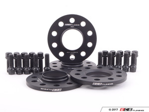 19" Wheel Spacer Flush Fit Kit - Black Bolts