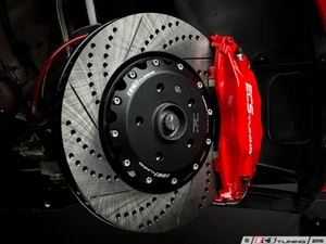 Front Big Brake Kit - Stage 3 - 2-Piece Cross-Drilled & Slotted Rotors (352x32)
