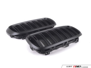 Dual Slats Blackout Grille Set - Matte Black | ES3426683