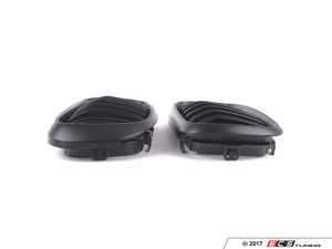 Dual Slats Blackout Grille Set - Matte Black | ES3426683