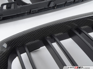 Dual Slats Blackout Grille Set - Carbon Fiber | ES3426684