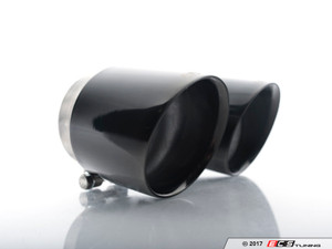B9 A4/A5 4" Direct-Fit Exhaust Tips - Black Chrome - Pair