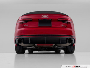 B9 A4/A5 4" Direct-Fit Exhaust Tips - Black Chrome - Pair