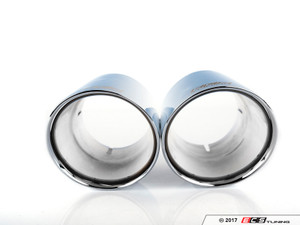 B9 A4/A5 4" Direct-Fit Exhaust Tips - Chrome - Pair