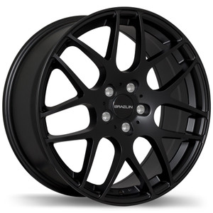 BR06 19x9.5 5x120.65mm +25 74.0mm | Satin Black Finish
