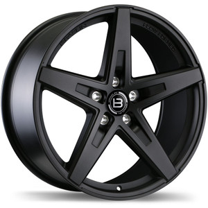 BR08 20x8.5 5x114.3mm +35 70.6mm | Matte Black Finish