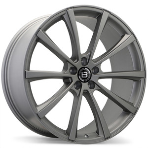BR09 22x10.0 5x112mm +45 57.1mm | Satin Charcoal Finish
