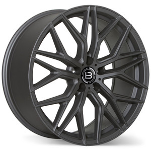 BR10 19x8.5 5x114.3mm +25 70.3mm | Matte Graphite Finish
