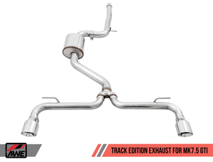 AWE Track Edition Exhaust for VW MK7.5 GTI - Chrome Silver Tips
