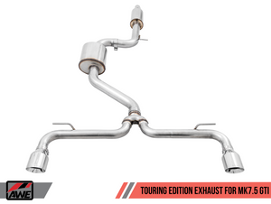 AWE Touring Edition Exhaust for VW MK7.5 GTI - Chrome Silver Tips