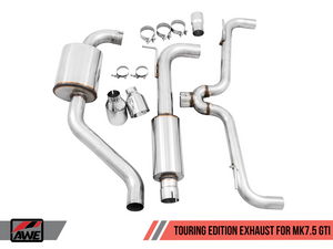 AWE Touring Edition Exhaust for VW MK7.5 GTI - Chrome Silver Tips