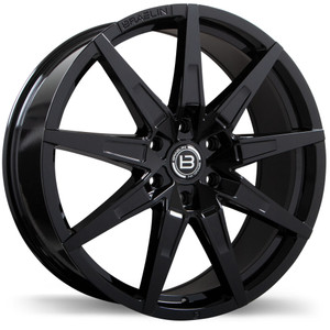 BR15 22x9.0 6x120mm +45 67.1mm | Gloss Black Finish
