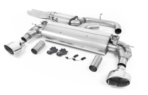 Milltek Cat Back Resonated (EC Approved) with Polished Oval Trims