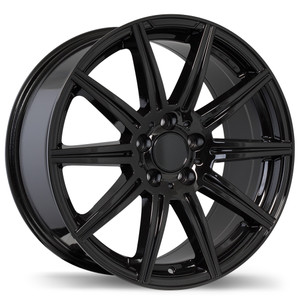 R157 18x8.5 5x112mm +45 66.5mm | Gloss Black Finish