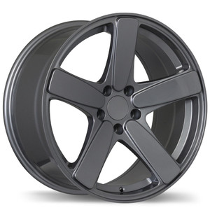 R182 18x9.0 5x112mm +21 66.5mm | Gloss Gunmetal Finish