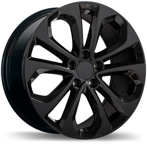 R191 18x8.0 5x114.3mm +50 64.1mm | Gloss Black Finish