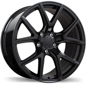 R217A 20x10.0 5x127mm +50 71.5mm | Gloss Black Finish