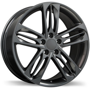 R242 19x8.0 5x114.3mm +50 64.1mm | Gloss Gunmetal Finish