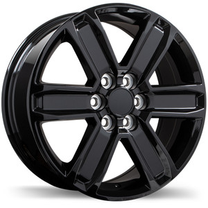 R247 18x7.5 6x120mm +50 67.1mm | Gloss Black Finish