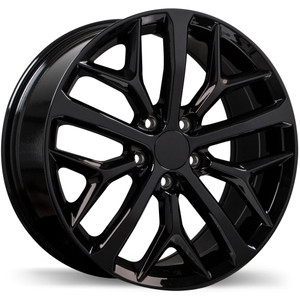 R257 18x8.0 5x114.3mm +50 64.1mm | Gloss Black Finish